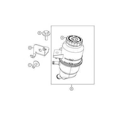 Imagem de 2007-2015 Jeep Wrangler Power Steering Reservoir Bracket - 52126099AC