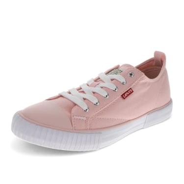Imagem de Levi's Tênis feminino casual Anika C CVS com cadarço, rosa rosa, 38