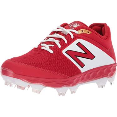 Imagem de New Balance Tênis de beisebol masculino 3000 V4 TPU moldado, Vermelho/branco., 12.5