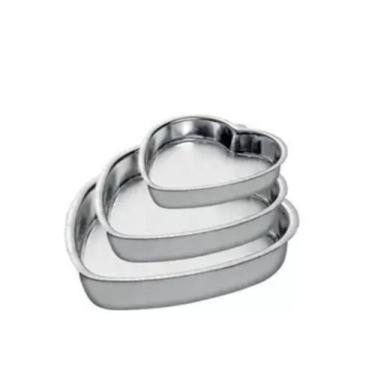 Imagem de Conjunto de Assadeira, Forma de Bolo Coração 3 peças, Assadeira de Bol