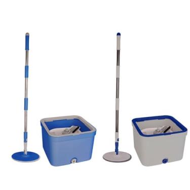 Imagem de Mop Giratório Flat 360 com Balde Separador de Água, Sistema de Limpeza Duplo, Sortido