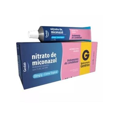Imagem de Miconazol Creme Vaginal 80g + 14 Aplicadores Genérico Geolab