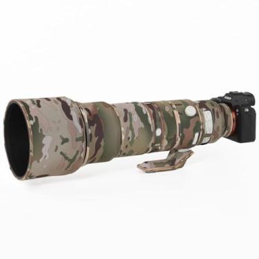 Imagem de ZZQ&CCF Capa de lente camuflada à prova d'água para Sony FE 400-800 mm f/6,3-8 G OSS Capa protetora de chuva SEL400800-#QDXMC Camuflagem para todos os terrenos