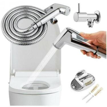 Imagem de Ducha Higiênica S/REGISTRO Com Engate Flexível inox / Gatilho ABS Crom
