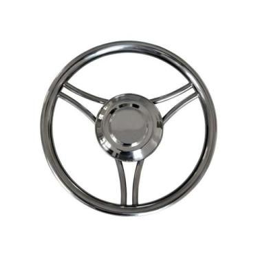 Imagem de Volante Náutico Em Aço Inox Lancha Fishing Focker Ventura - Abrolhos N