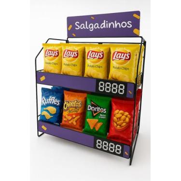 Imagem de Expositor Display de Balcão Mercearia Ganchos Mesa Mercado Lojas Conve