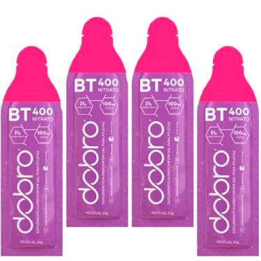 Imagem de Starter Pack Dobro BT Nitrato Gel (4un x 30g) (4 Saches, Pink Lemonade - C/Cafeina e L-Citrulina)