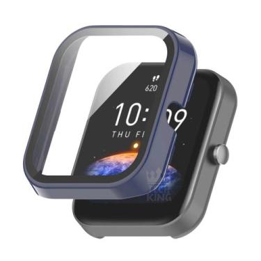 Imagem de Case Bumper Acrilico C/ Vidro 360º Para Bip 3 A2172 - TechKing, Azul M