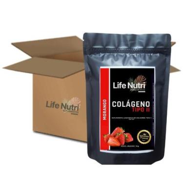 Imagem de Kit 5x Colágeno TIPO 2 Sabor MORANGO Life Nutri 250g - Life Nutri Supl