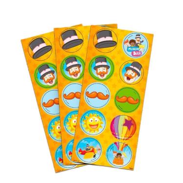 Imagem de Adesivos Redondo Mundo Bita Decoração Infantil - Regina