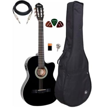 Imagem de Violão Giannini Start Sf-14 Ceq Bk + Capa Reforçada