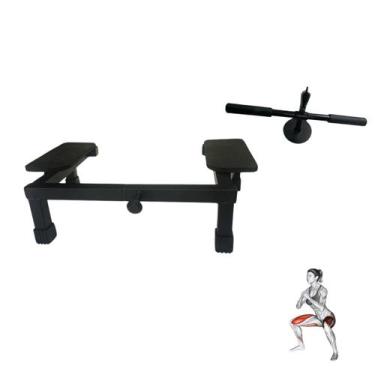 Imagem de Base Plataforma Profissional Agachamento Sumô Com Suporte - Rei do Fit