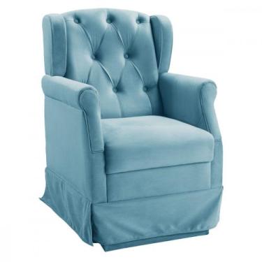 Imagem de Poltrona de Balanço Para Amamentação Ternura Corano Azul - Star Confor