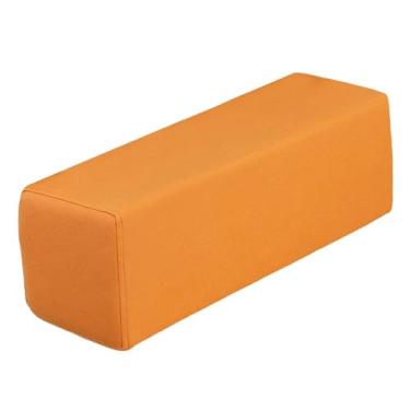 Imagem de IEUDNS Almofada para apoio de braço de sofá, apoio de braço de sofá, almofada lombar retangular portátil, suporte de cotovelo para quarto, casa, escritório, Laranja