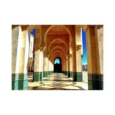 Imagem de Allahu Akbar Kaaba Mesquita Sagrada Caligrafia Islâmica Pintura Em Tel