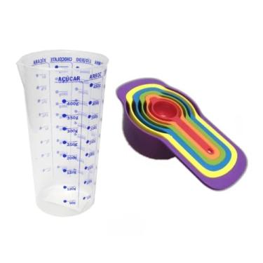 Imagem de Kit Medidor com 6 Colheres e Copo Graduado de 500ml