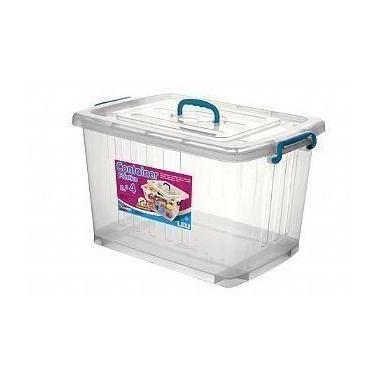 Imagem de Caixa container com tampa n4 de 38,2 litros plastico,plasnew