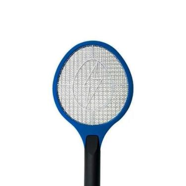 Imagem de Raquete Elétrica Mata Insetos Mosquitos A Pilha Brasfort 8245