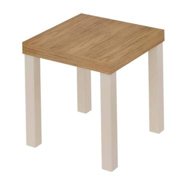 Imagem de Mesa De Apoio Para Sala De Estar Natal Carvalho Off White