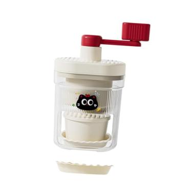 Imagem de IEUDNS de gelo manual, máquina de raspadinha, máquina de raspadinha conveniente para casa, restaurante, acampamento, festa, Branco E Vermelho