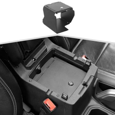 Imagem de Amayum Para Jeep Center Console Organizer Armrest Gun Lock Box com acessórios de armazenamento de chaves adequado para Jeep Wrangler JL JLU Gladiator JT 2018+