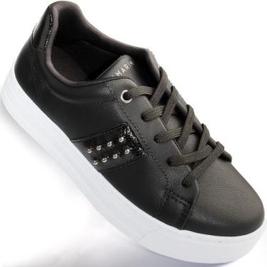 Imagem de Tênis Ramarim Feminino Strass Casual Original 2593121, Preto, 37