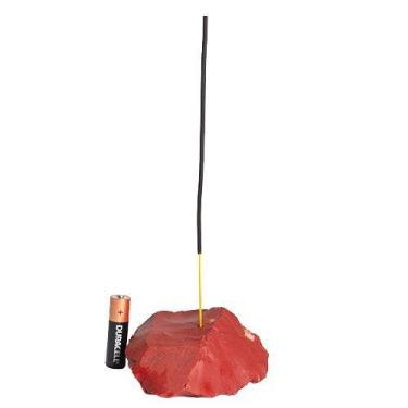 Imagem de Incensário Pedra Jaspe Vermelho Bruto com Furo pra Incenso - Cristaisd