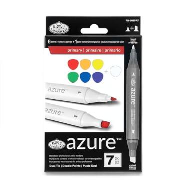Imagem de Royal Brush Conjunto de marcadores Azure Primary Colors (7 por pacote), multicolorido