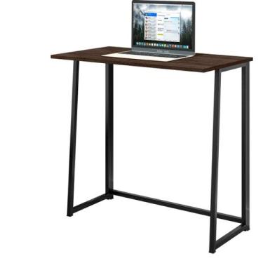 Imagem de Mesa de Notebook Escrivaninha Dobrável 80CM MDF e Aço Industrial Art -
