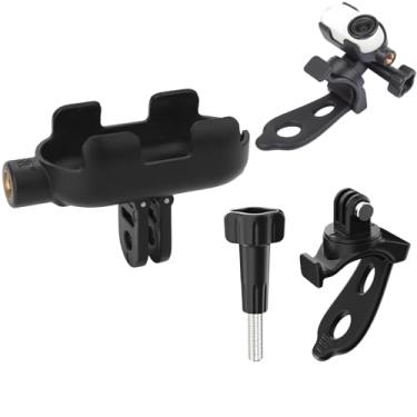 Imagem de OURHZTB Adaptador de montagem de moldura de câmera para Insta360 GO 3/GO 3S, suporte de alça fixa flexível para bicicleta, maçaneta de porta de carro, serve para tubos de guidão de 22-38 mm e furos de