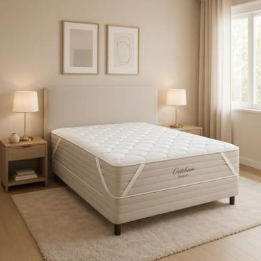 Imagem de Protetor Colchão Pillow Top Solteiro 100% Algodão Capa Lavável Ortobom