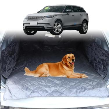 Imagem de Forro de carga Yinanlutos para cães compatível com Land Rover Range Rover Velar 2017-2025 Capa antiderrapante à prova d'água para animais de estimação tapete de assento de cães protetor de porta-malas