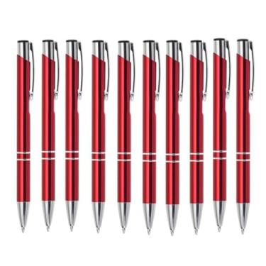 Imagem de Kit Com 20 Caneta Customizada Metal Laser Escreva C/Estilo (Vermelho)