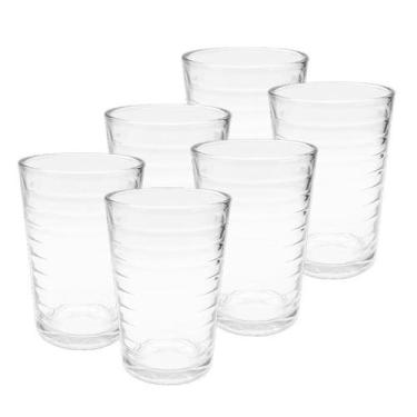 Imagem de Jogo 8 Copo De Vidro Baixo Drink Vidro Grosso Agua Suco Transparente 1