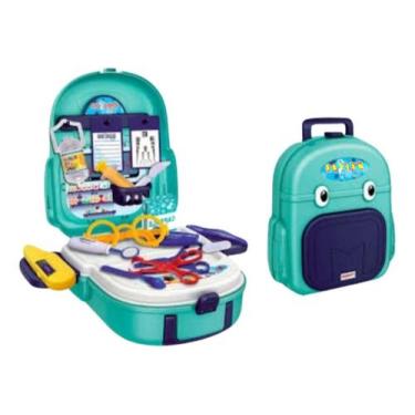 Imagem de Kit Médico Brinquedo Infantil na Mochila 2 em 1 22 peças - Wellkids
