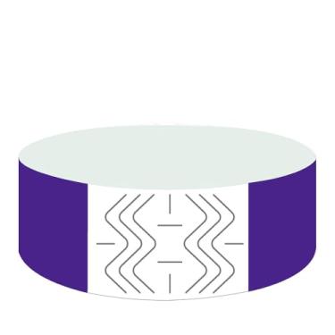 Imagem de Pulseiras de papel descartáveis, 800 unidades, 16 cores, impermeável, para eventos, identificação hospitalar, festa (roxo)