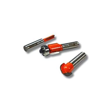 Imagem de Kit Fresas Tupia 3 Peças Aço de Carbono Bestfer