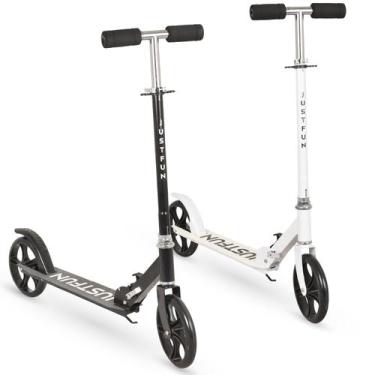 Imagem de Patinete Infantil Adulto Juvenil 2 Rodas Dobrável Portátil Branco, Pre