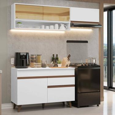 Imagem de Armário De Cozinha Compacta 190cm Reims Madesa 06 Branco