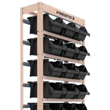 Imagem de Estante Metálica Com 27 Gavetas N5 Preta Presto