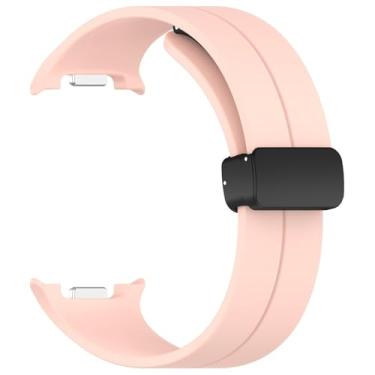 Imagem de Pulseira Silicone Fecho Magnetico Preto LTimports para Galaxy Watch 8 Classic 46mm e Galaxy Watch8 44mm/40mm (LT-Rosa)