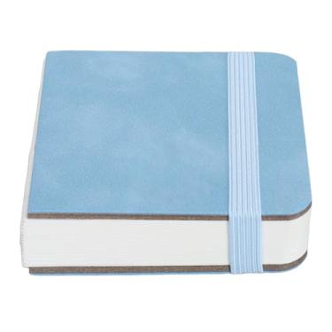 Imagem de Caderno de desenho aquarela notebook de 30 folhas de 300gsm de papel branco de espessura portátil portátil pintando aquarela pintando rabiscos para artistas viajantes estudantes (Azul)