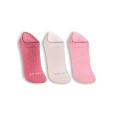 Imagem de Kit 3 Pares de Meias Invisível 3171-089 - LUPO, Rosa, 37/40