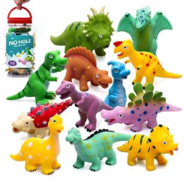 Imagem de Brinquedos de banho Hely Cancy No Hole Baby Dinosaur 12 peças para cri