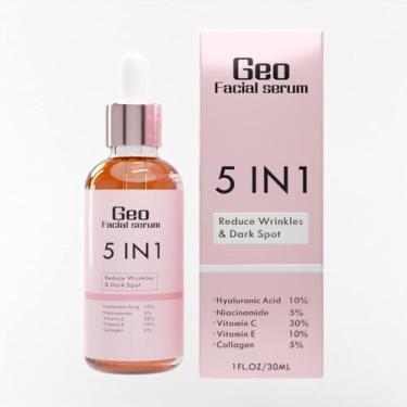 Imagem de Sérum facial Geo Hialurônico, Vitamina C E, Colágeno 30mL - Marca Próp
