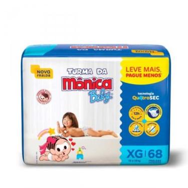 Imagem de Fralda Pacotão Hiper Turma da Mônica - TAM XG  - 68 unidades - Atacado