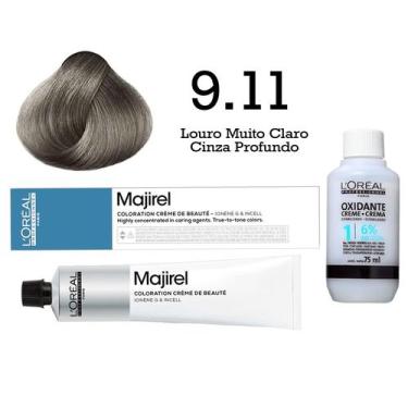 Imagem de Coloração Majirel 9.11 Louro Muito Claro Cinza Profundo + Emulsão Oxi 
