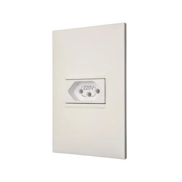 Imagem de Conjunto Tomada 20A 2p+T 4x2 Branca 615081BC Pial Plus+ - Pial Legrand