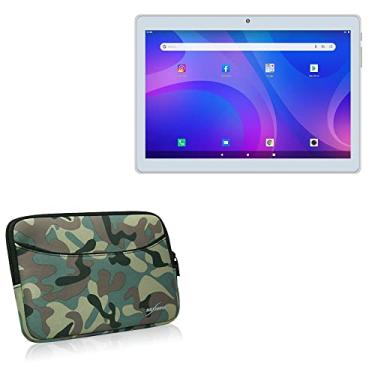 Imagem de Capa BoxWave compatível com tablet SZTPSLS Android 10 S10 (10,1 polegadas) – terno de camuflagem com bolso, bolso de zíper de neoprene camuflado para armazenamento para tablet SZTPSLS Android 10 S10 (10,1 polegadas)