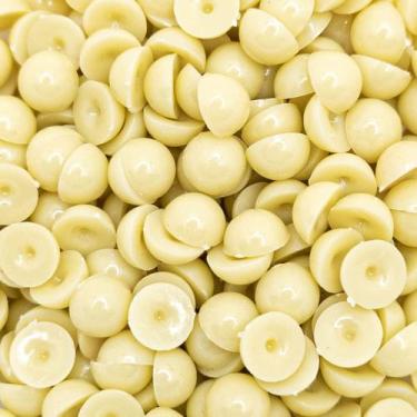 Imagem de Colagem Meia Pérola  Plástico Amarelo 8mm 10pçs 4g - Macall